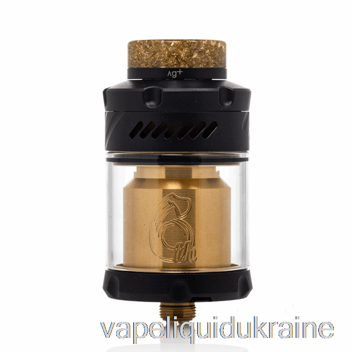 Vape Liquid Ukraine Hellvape Dead Rabbit V3 25mm RTA [6th ANNI] Black Gold